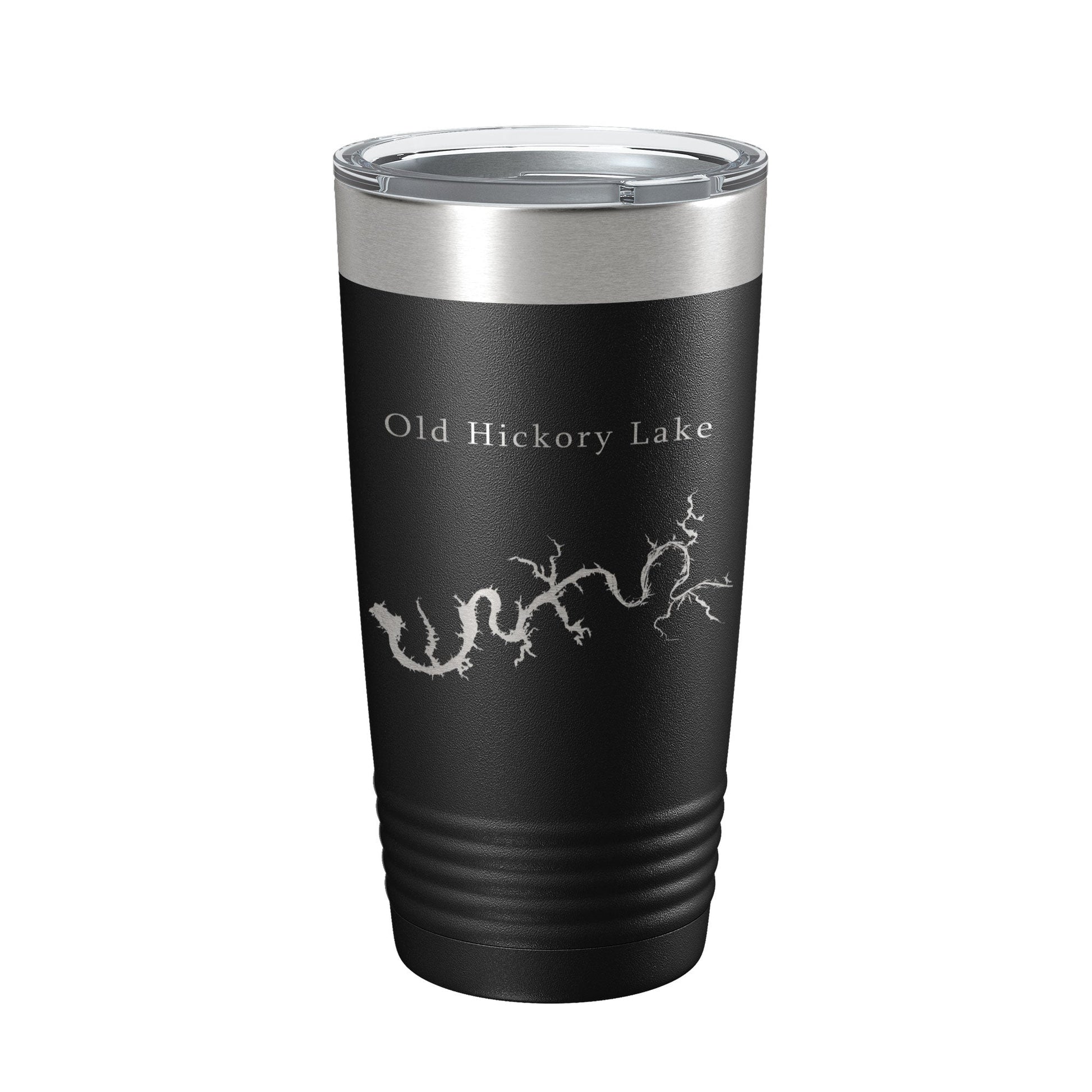 Old Hickory Lake Map Tumbler Travel Mug Insulated Laser Engraved Coffee Cup Tennessee 20 oz-0