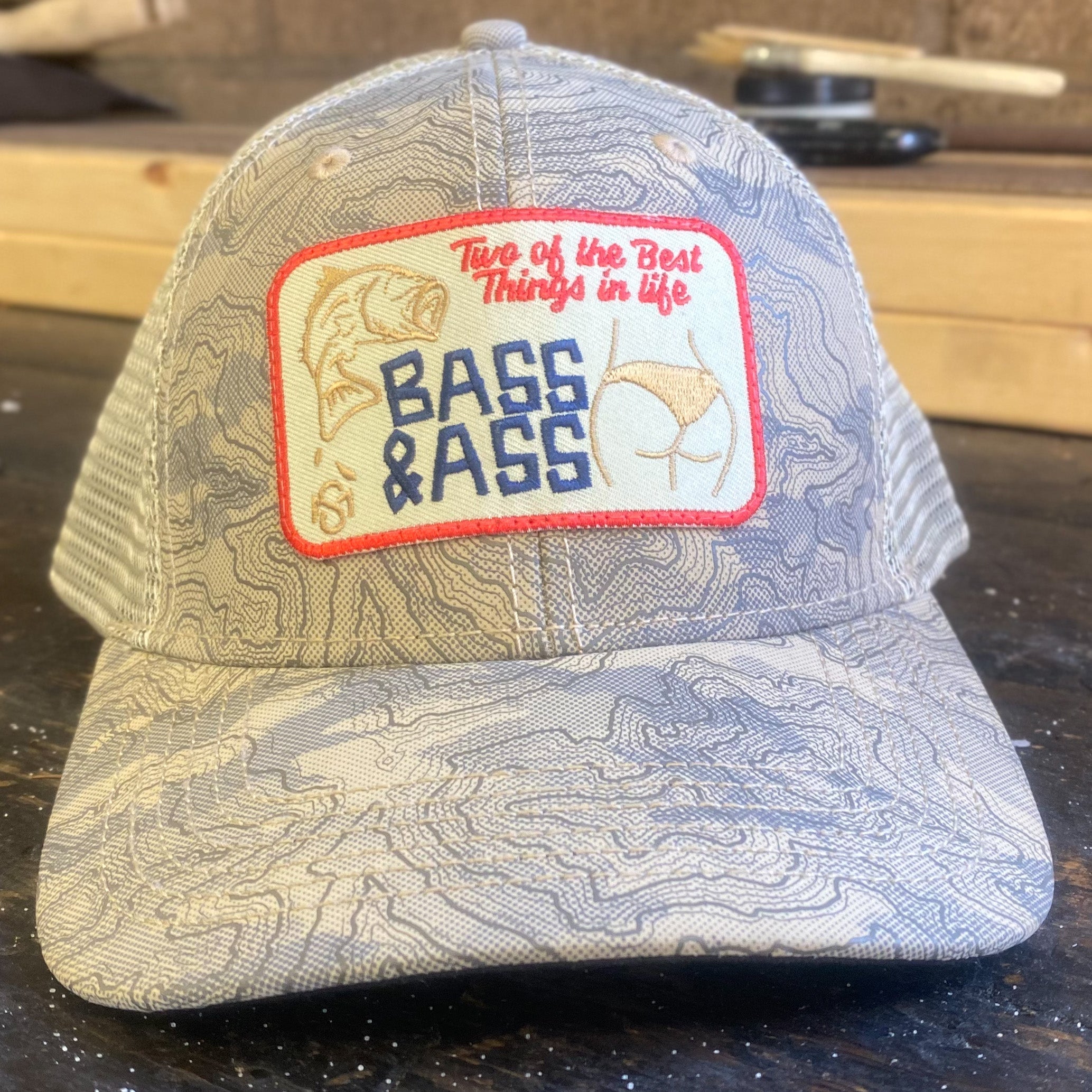 Bass and Ass Hat Khaki