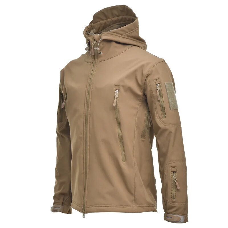 Men Military Tactical Hiking Jacket Outdoor Windproof Fleece Thermal Sport Waterproof Hunting Clothes Hooded Army Camo Outerwear-27