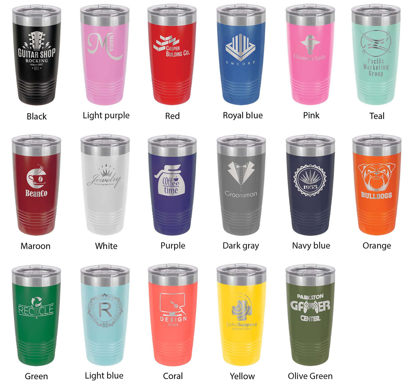 Tennessee Tristar Tumbler TN State Symbol Travel Mug Insulated Laser Engraved Coffee Cup 20 oz-3
