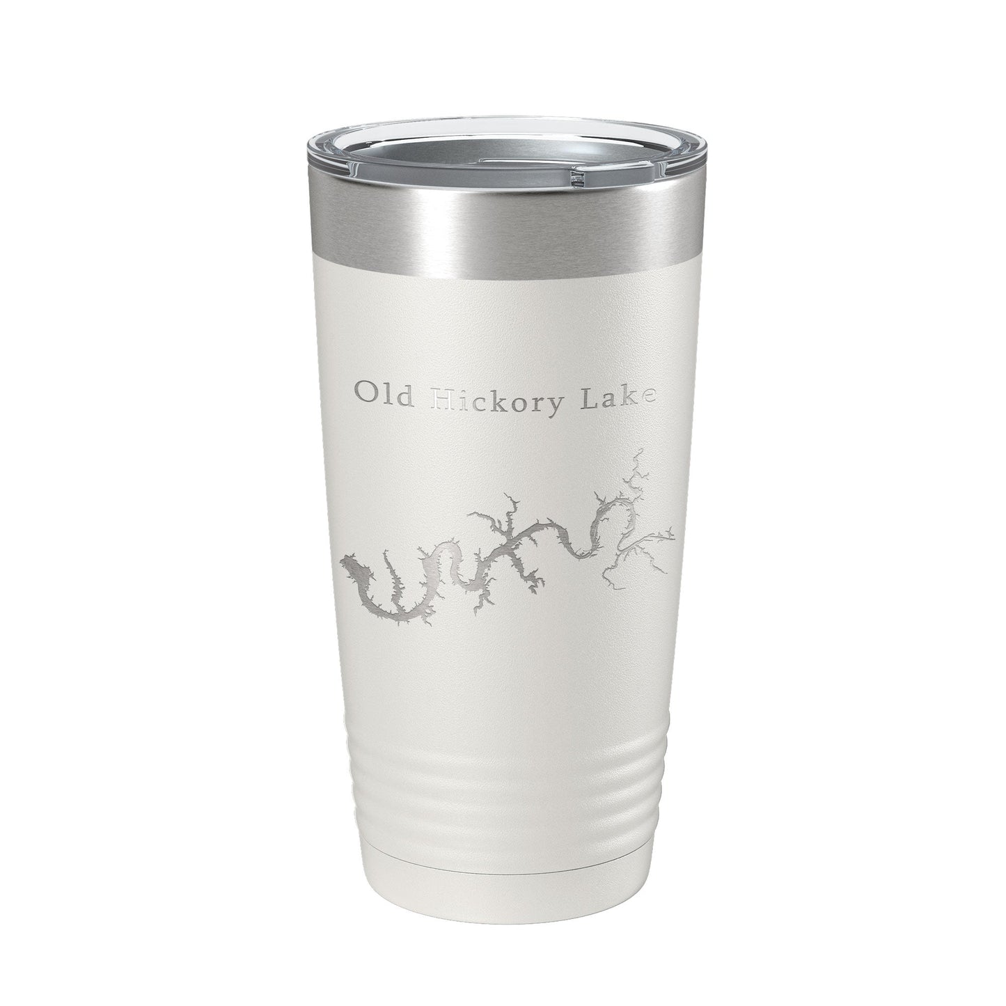 Old Hickory Lake Map Tumbler Travel Mug Insulated Laser Engraved Coffee Cup Tennessee 20 oz-1