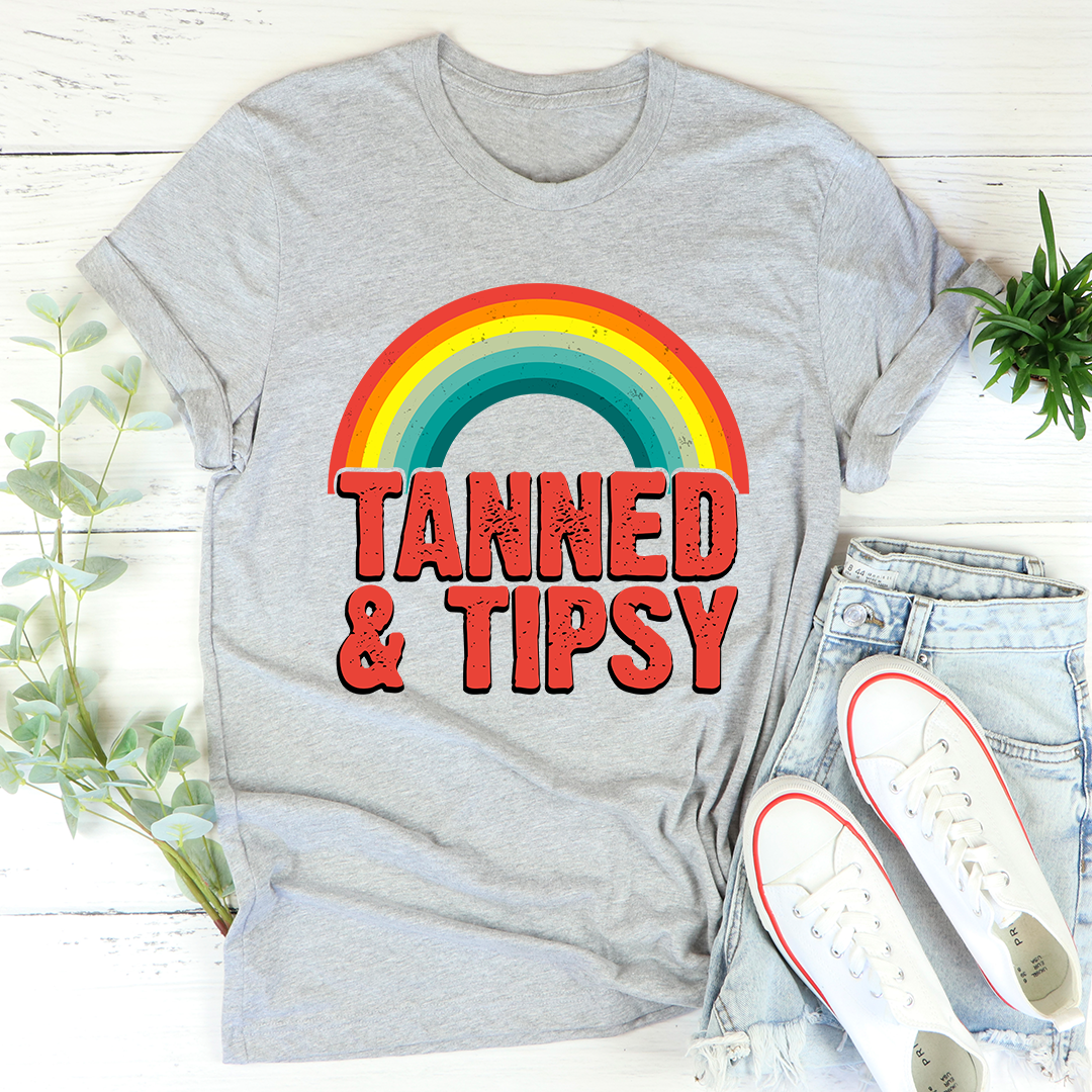 Tanned & Tipsy T-Shirt-3