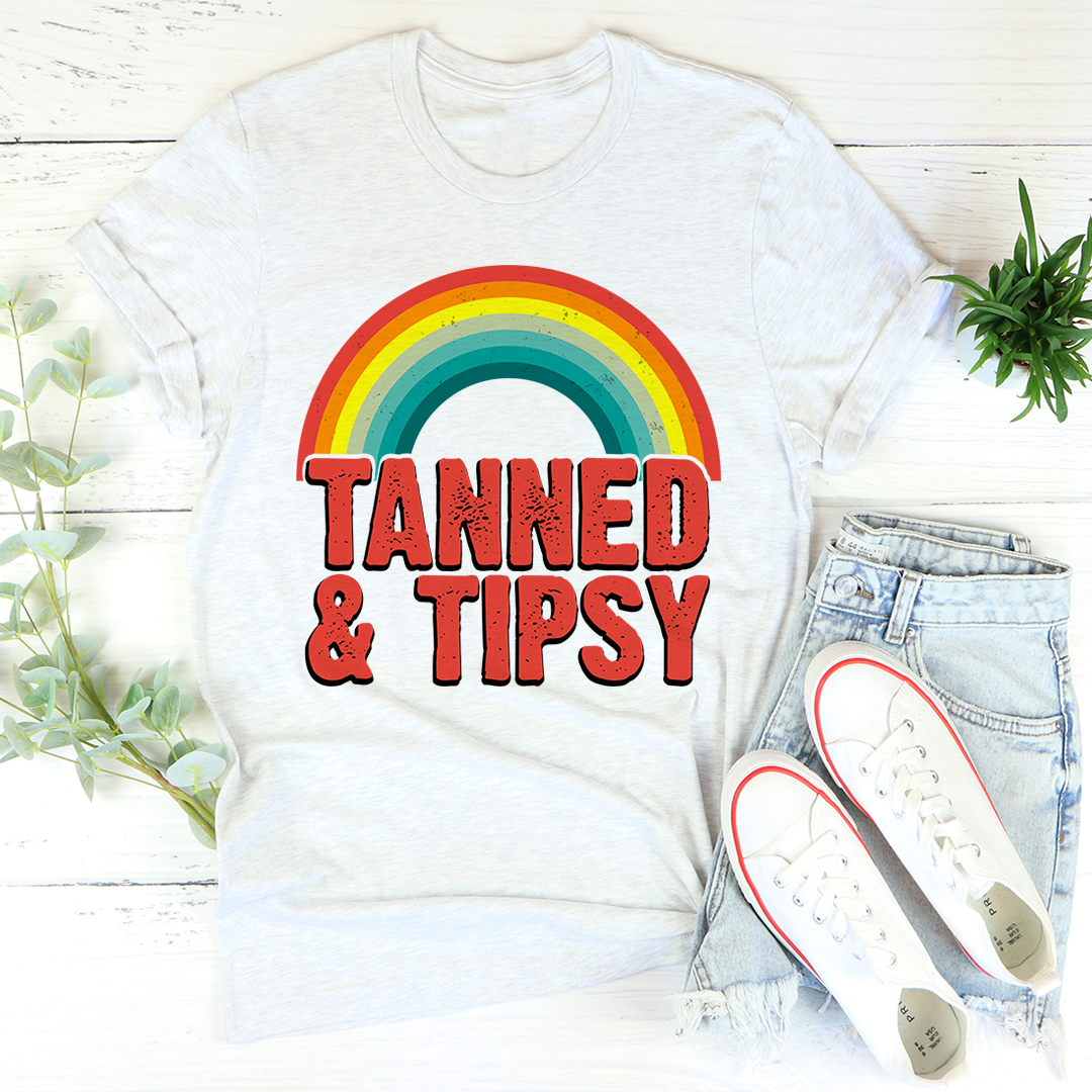 Tanned & Tipsy T-Shirt-1