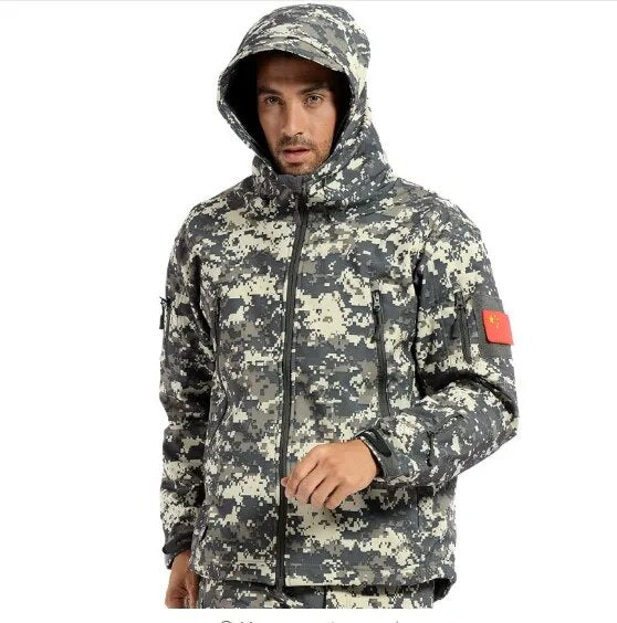 New TAD Gear Tactical Softshell Camouflage Outdoor HIiking Jacket Men Army Sport Waterproof Hunting Clothes Military Jacket-12