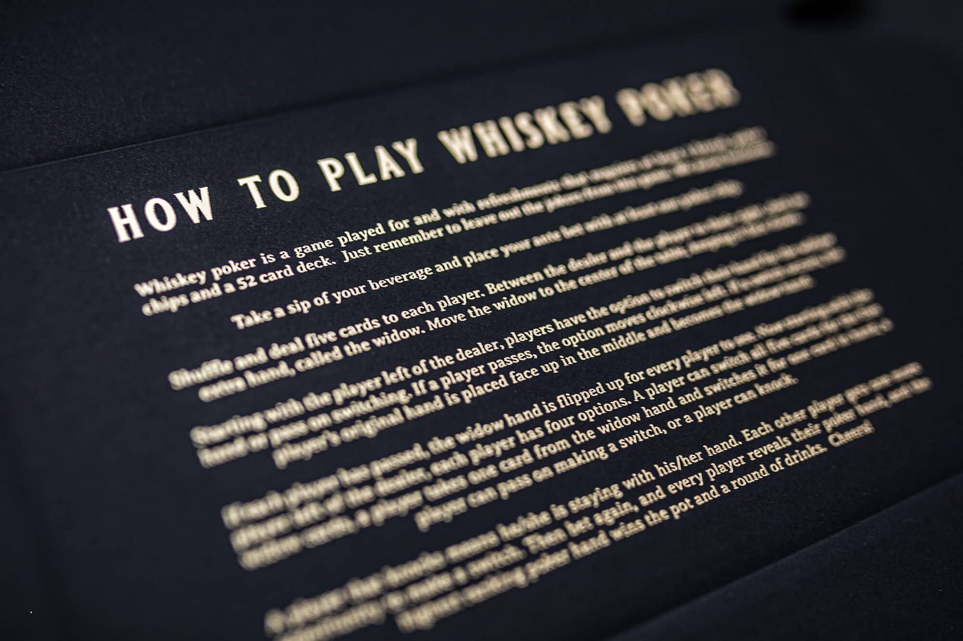 Whiskey Poker Game Set-3