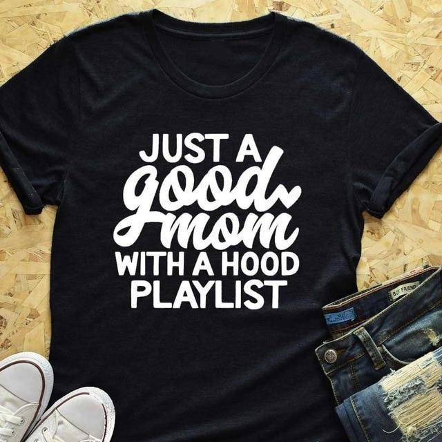 Just a Good Mom T-Shirt-1
