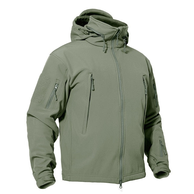 Winter Tactical Softshell Jacket Mens Fleece Jacket Coat Waterproof Windproof Military Coats Hunting Hiking Windbreaker-4
