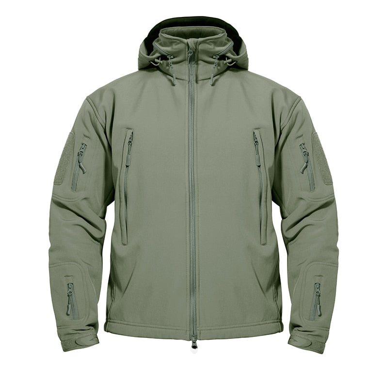 Winter Tactical Softshell Jacket Mens Fleece Jacket Coat Waterproof Windproof Military Coats Hunting Hiking Windbreaker-5