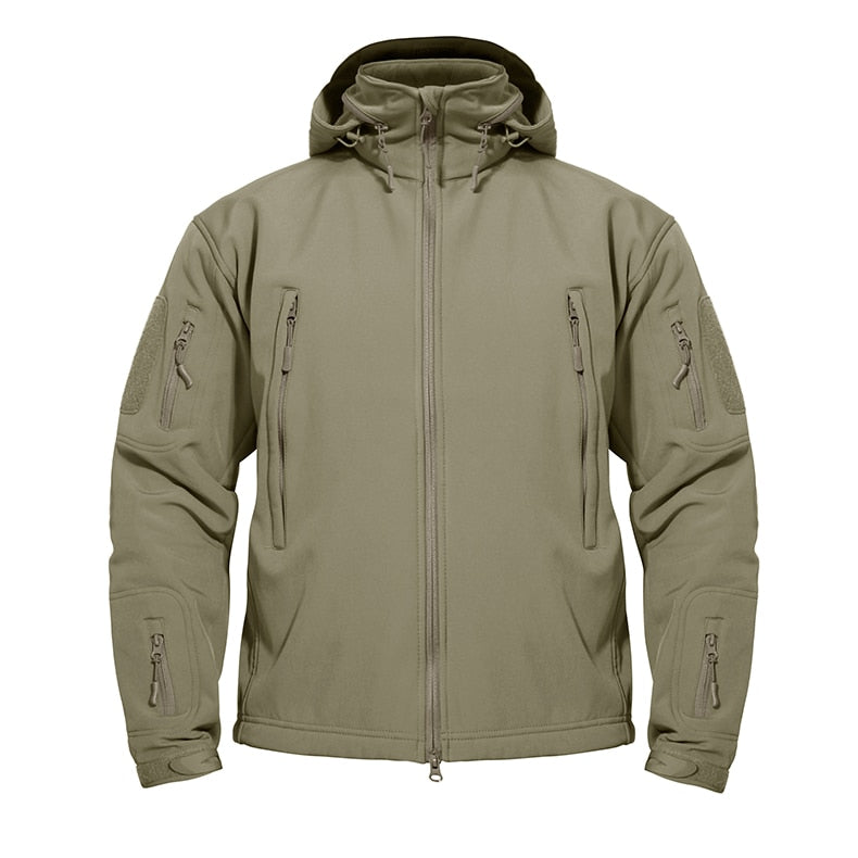 Winter Tactical Softshell Jacket Mens Fleece Jacket Coat Waterproof Windproof Military Coats Hunting Hiking Windbreaker-7