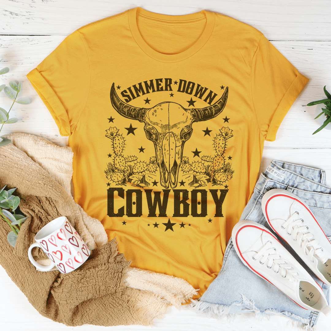 Simmer Down Cowboy T-Shirt-0
