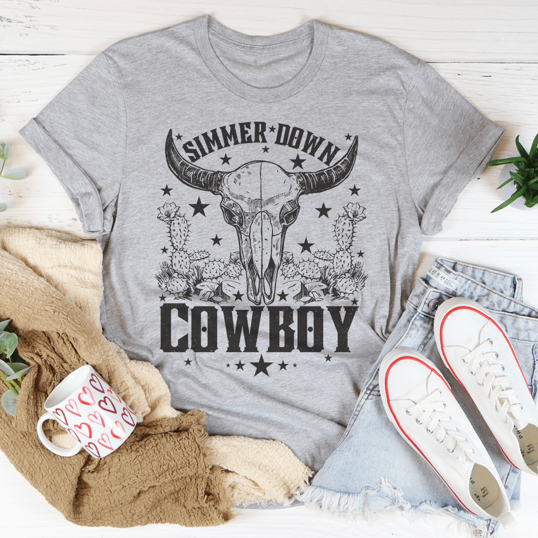 Simmer Down Cowboy T-Shirt-2